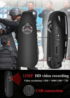Centechia BodyCam HD 1080P Mini Camcorder Dash Camera US Plug