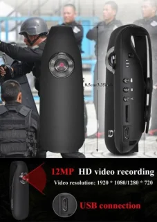 Centechia BodyCam HD 1080P Mini Camcorder Dash Camera US Plug