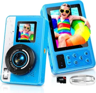 Compacte digitale camera blauw