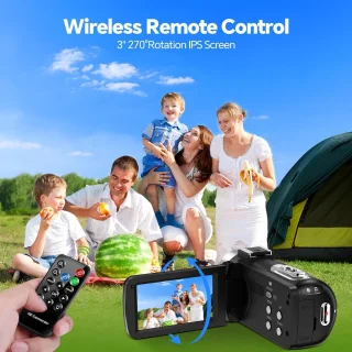 Digitale 4K-camcorder zwart