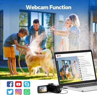 Digitale camera 4K camcorder zwart