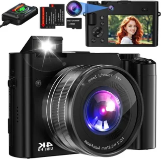 Digitale camera 64 MP zwart