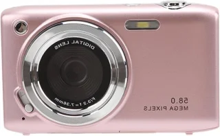 Digitale Camera - Compact Camera Vlogcamera - Reizen Fotograferen - 16x Digitale Zoom - 58MP 4K HD - Roseate