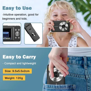 Digitale camera - fotoapparaat voor video - zwart