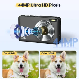 Digitale camera - fotoapparaat voor video - zwart