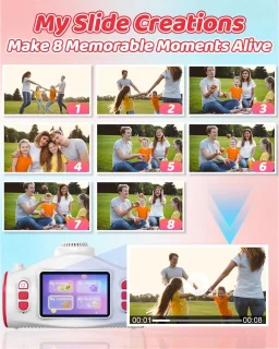 Digitale camera, kinderen, kerstcadeau, speelgoed voor jongens en meisjes, ruimteschip