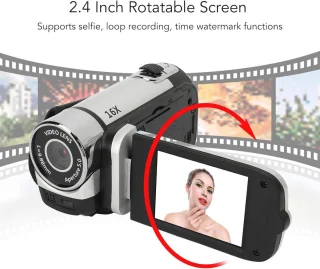 Digitale camera - videocamera camcorder - zwart