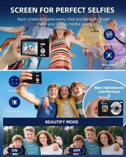 Digitale camera - vlogcamera - zwart