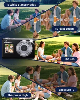 Digitale camera - vlogcamera - zwart