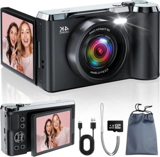 Digitale camera - vlogcamera - zwart