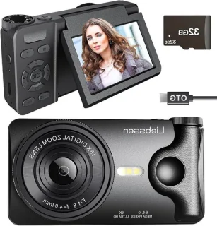Digitale camera – vlogcamera – zwart