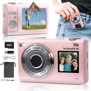Digitale camera voor kinderen, roze