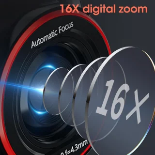 Digitale camera voor kinderen - Vlogcamera - zwart