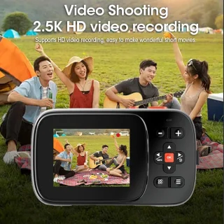 Digitale camera voor kinderen - Vlogcamera - zwart