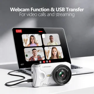 Digitale camera voor vloggen - zwart