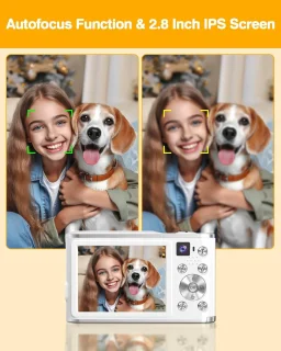 Digitale camera voor vloggen, zwart
