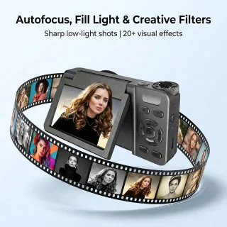 Digitale camera voor vlogs en zelfportretten