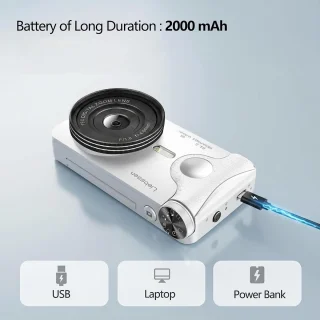 Digitale camera voor vlogs in zwart