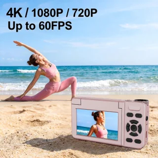 Digitale camera voor vlogs in zwart