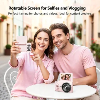Digitale camera voor vlogs in zwart