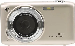 Digitale compactcamera vlogcamera goud