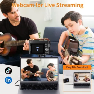 Digitale compactcamera voor vlogging - zwart