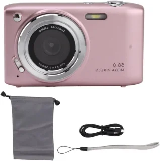 Digitale compacte vlogcamera roos