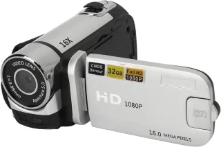 Digitale hd camcorder zilver