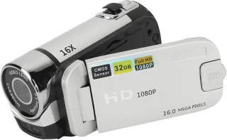 Digitale hd camcorder zilver