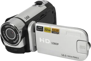 Digitale hd camcorder zilver