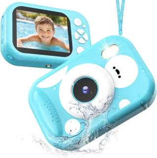 De Digitale kindercamera blauw in één oogopslag