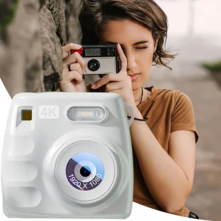 Digitale kindercamera voor vloggers - wit