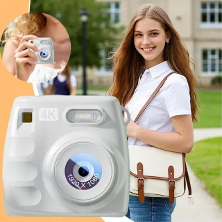 Digitale kindercamera voor vloggers - wit