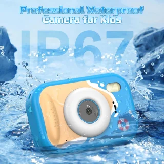 Digitale onderwatercamera voor kinderen, blauw