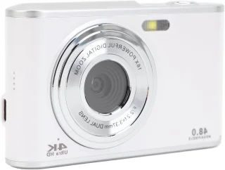 Digitale vlogcamera voor beginners - wit