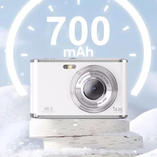 Digitale vlogcamera voor beginners - wit