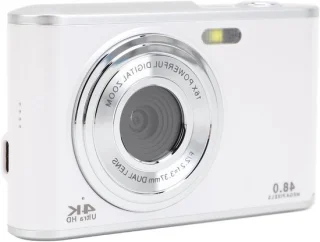 Digitale vlogcamera voor beginners - wit