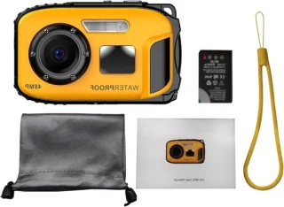 Digitale waterdichte kindercamera geel