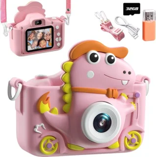 Dinosaurus kindercamera 2 inch display