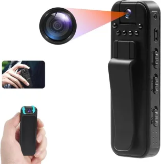 Draagbare camera mini recorder 1080p nachtzicht zwart