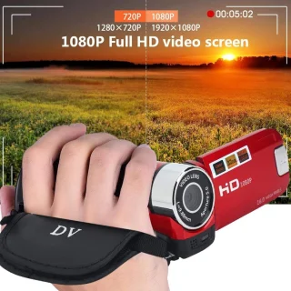 Draagbare DV-camcorder Videocamera (rood)