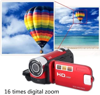 Draagbare DV-camcorder Videocamera (rood)