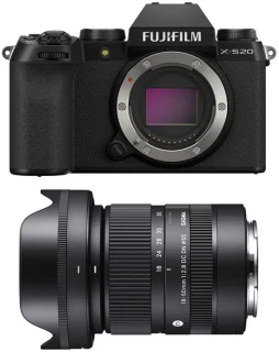 Fujifilm X-S20 Zwart + Sigma 18-50mm