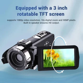 Full HD digitale camcorder - zwart