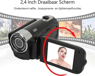 Gloovon Digitale Handycam Camcorder Zwart