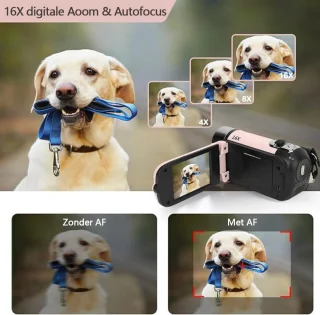 Gloovon Digitale Handycam Camcorder Zwart