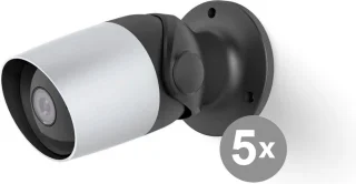 Hama Wi-Fi Buitenbewakingscamera Full HD 1080p 5-pack Zilver/Zwart