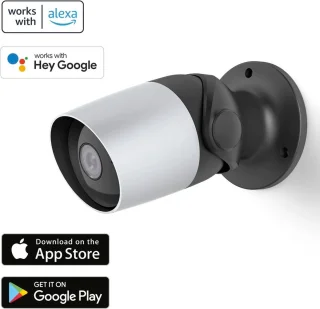 Hama Wi-Fi Buitenbewakingscamera Full HD 1080p 5-pack Zilver/Zwart