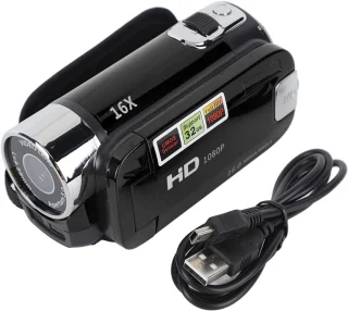Handheld Videocamera 16MP HD1080P 2,7 inch Zwart