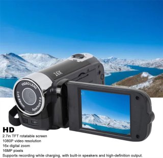 Handheld Videocamera 16MP HD1080P 2,7 inch Zwart